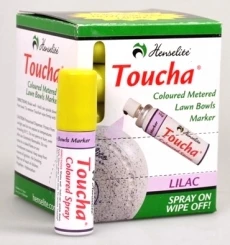 Null Henselite TOUCHA Lawn Bowls Marker LILAC