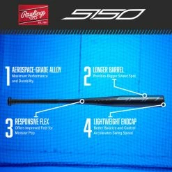 Rawlings US1511 5150 USA Baseball (-11) 13 Rawlings US1511 5150 USA Baseball (-11) -EastonBats Shop 38031043 Rawlings US1511 5150 USA Baseball 11 6 1