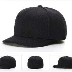 Null Richardson UMPIRE PROMESH 2″ – 4 STITCH FITTED Umpire Cap -EastonBats Shop 432 1