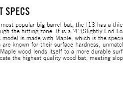 Null Louisville Slugger MLB PRIME MAPLE I13 DRIP BASEBALL BAT -EastonBats Shop i13ab