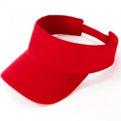 Null PLAIN Adjustable SUN VISOR : RED