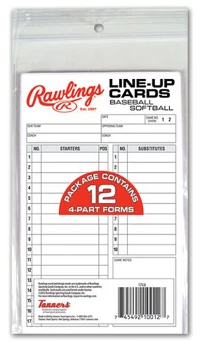 Null Rawlings Line-Up Cards 3 Null Rawlings Line-Up Cards