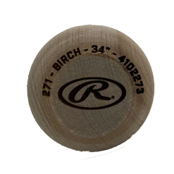 Rawlings PMB271-U Pro Birch Unfinished -EastonBats Shop unfinished3